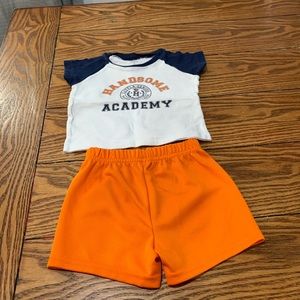Handsome academy shirt and shorts